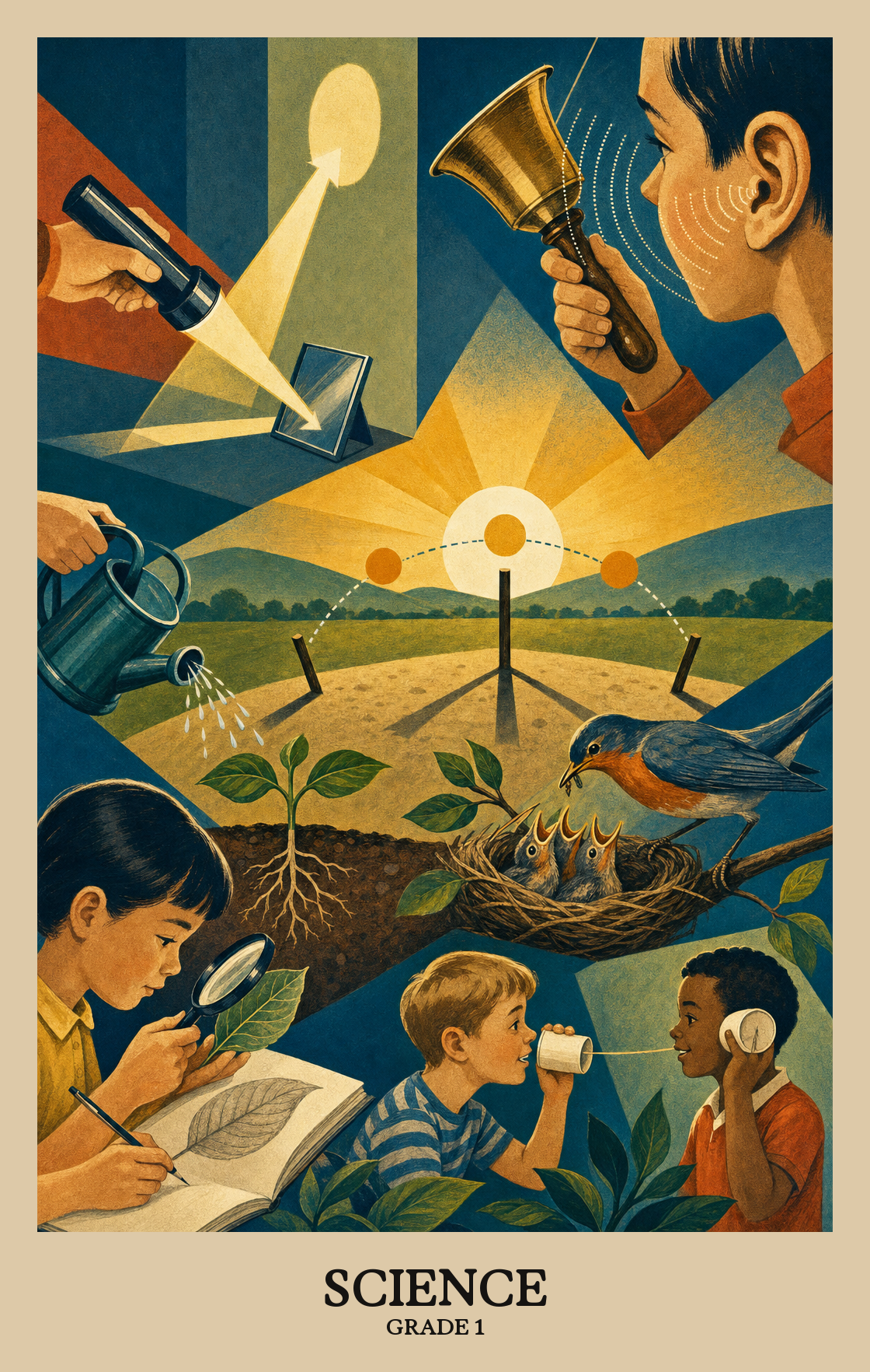 Illustration of what students learn in Grade 1 Science
