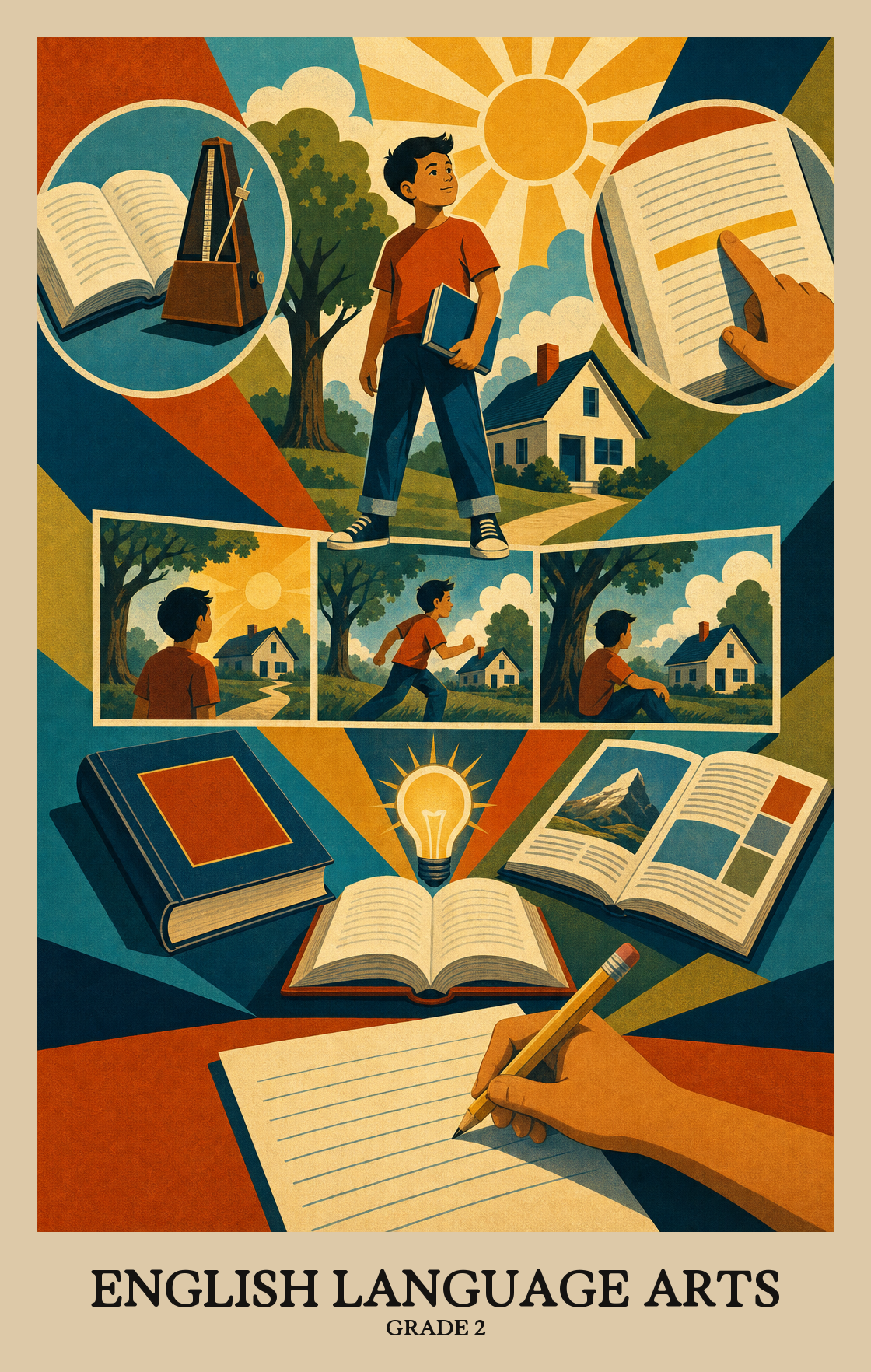 Illustration of what students learn in Grade 2 English Language Arts