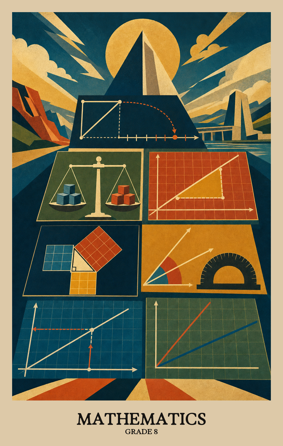 Illustration of what students learn in Grade 8 Mathematics