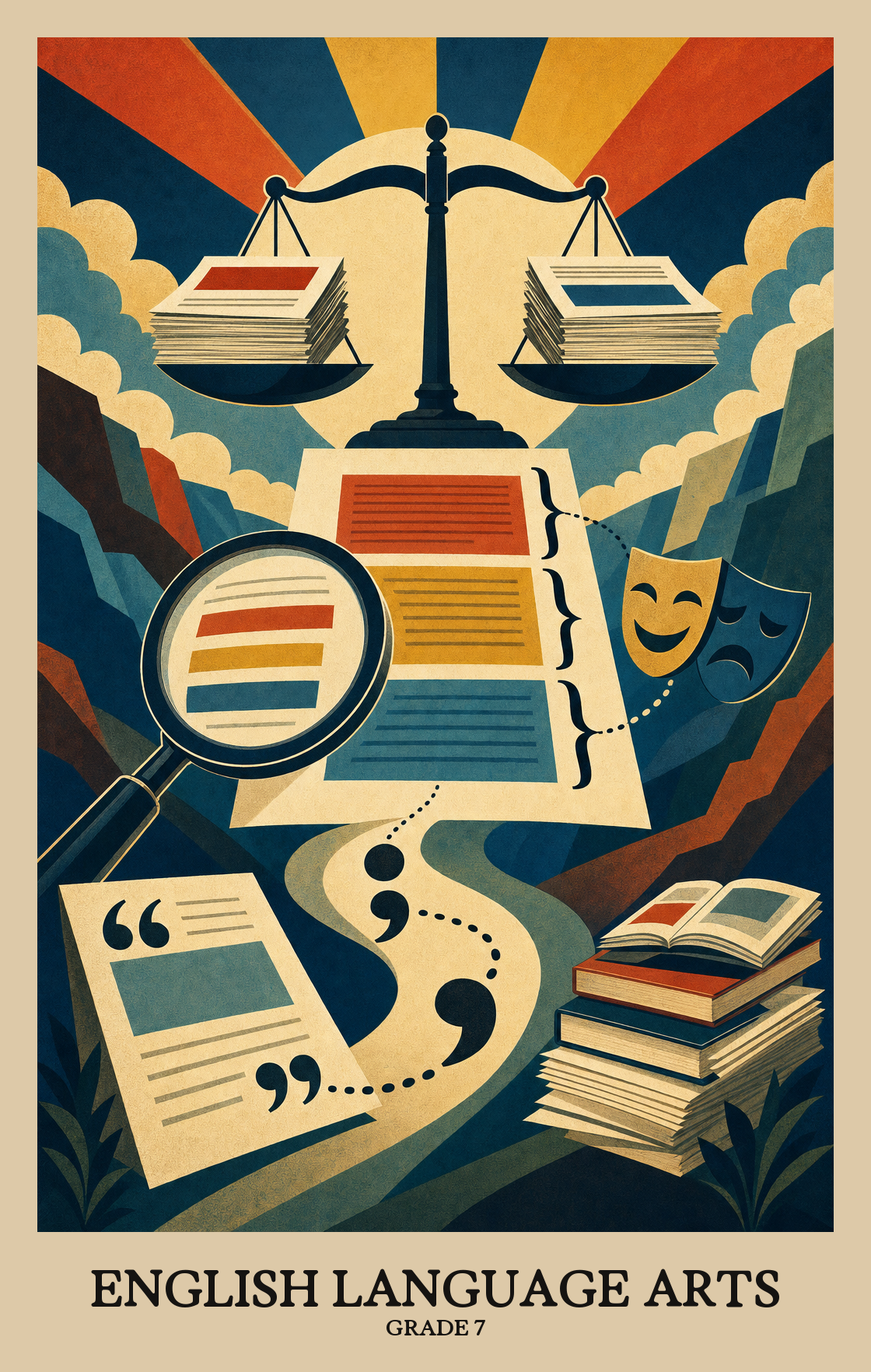 Illustration of what students learn in Grade 7 English Language Arts