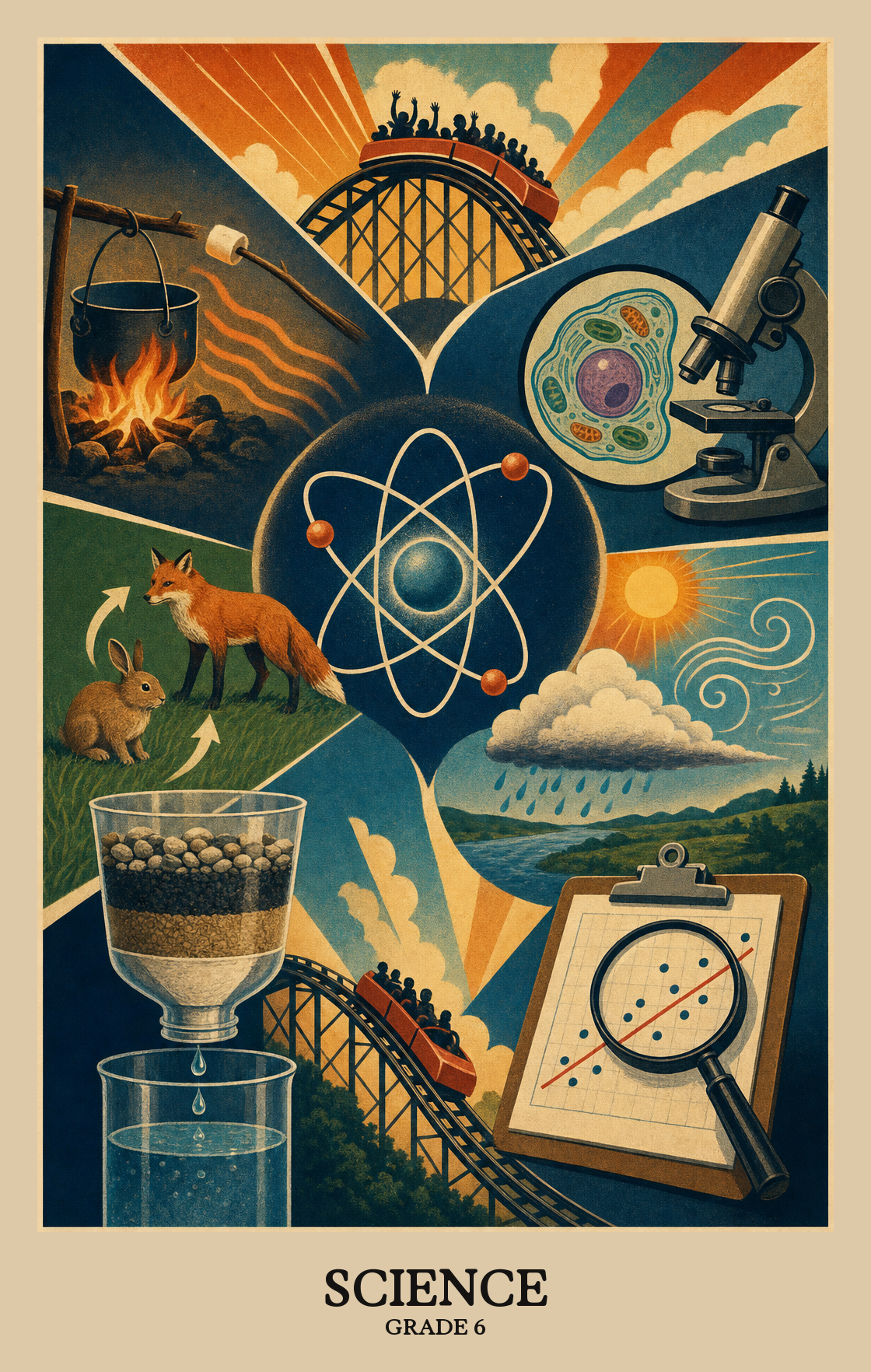 Illustration of what students learn in Grade 6 Science