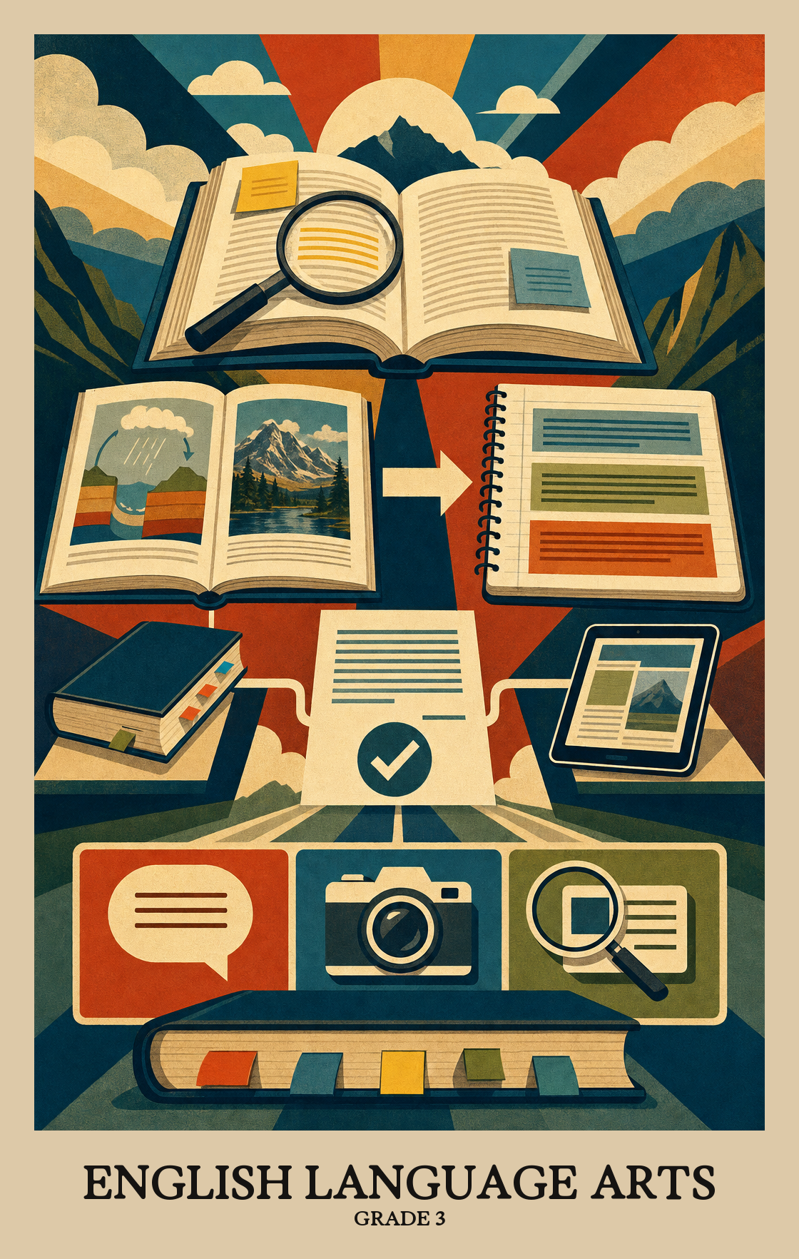 Illustration of what students learn in Grade 3 English Language Arts