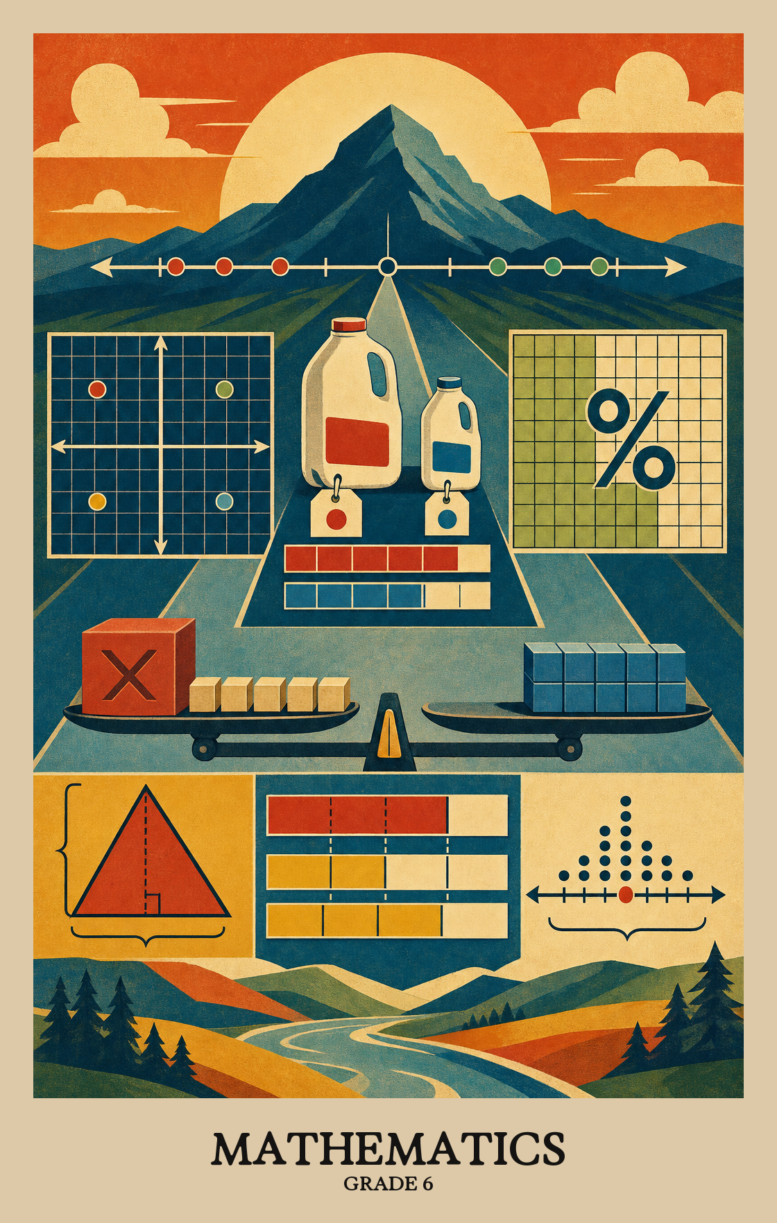 Illustration of what students learn in Grade 6 Mathematics