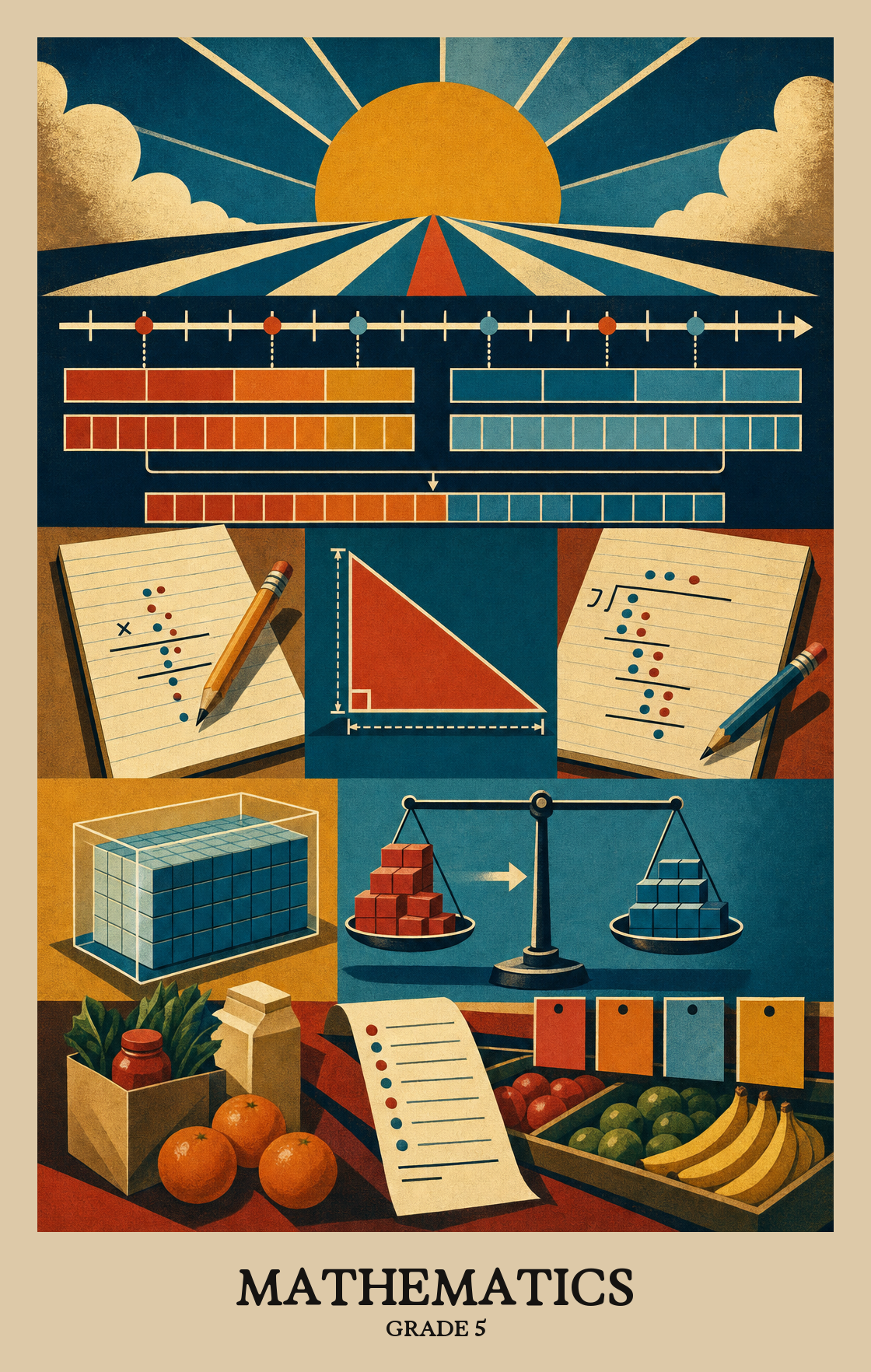 Illustration of what students learn in Grade 5 Mathematics